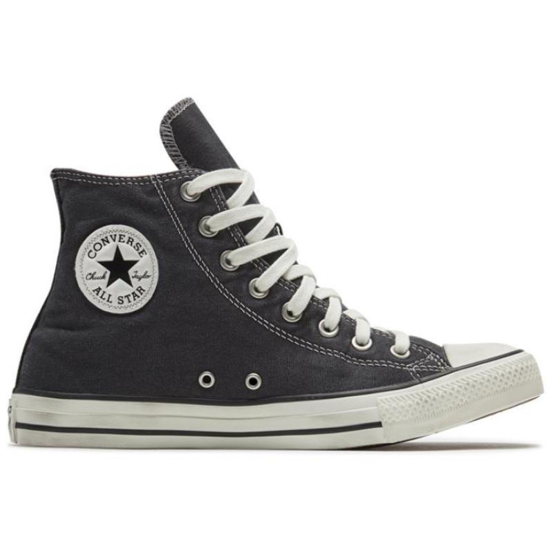 Converse Chuck Taylor All Star Comfortable, Casual, Versatile High-Top Espadrilles Unisex Grey Black