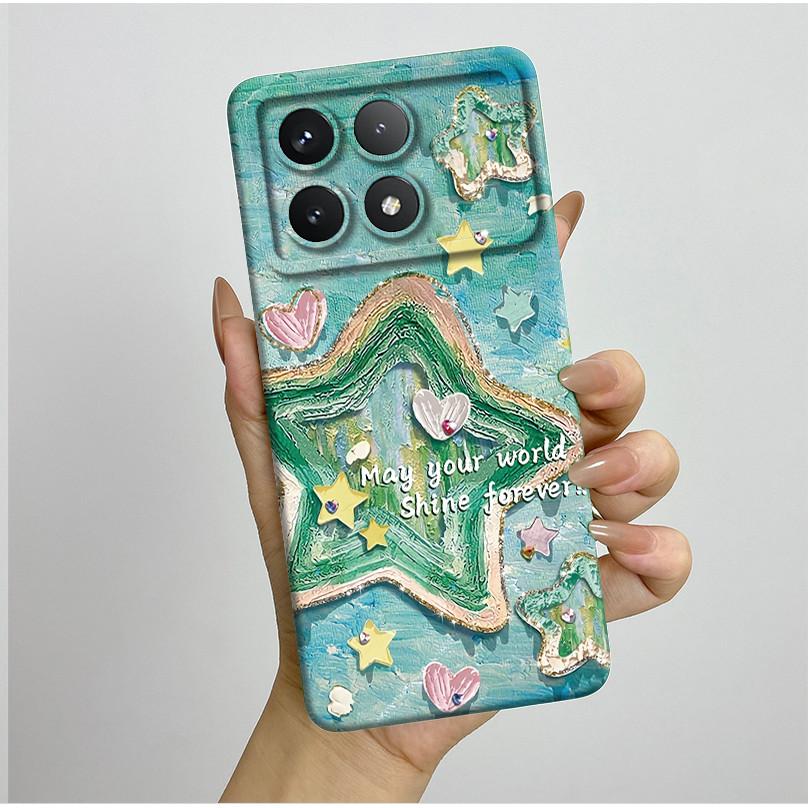 Shockproof Phone Case for Xiaomi Poco X6 Pro 5G Redmi K70E Pretty Butterfly Flowers Soft TPU Shell Poco X6Pro Bumper Back Cover