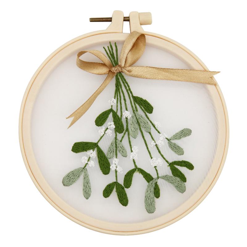 Průhledná příze Vyšívací DIY sada: Lu Výšivka Závěsný Design pro Začátečníky