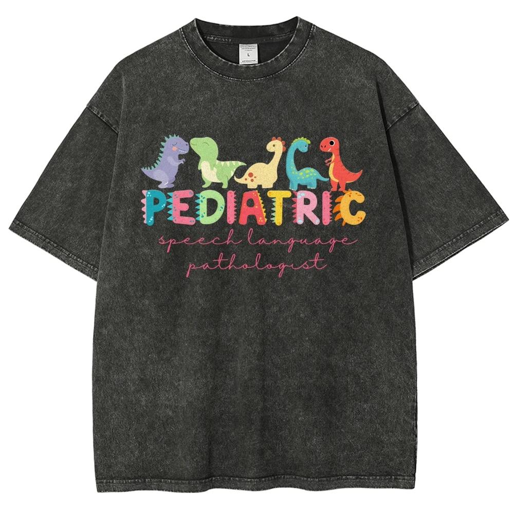 Summer Comfort Women's Wash T-Shirt Loose Oversized Cotton Short Sleeve Color Letter Print Cute Top Tee