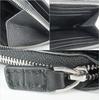Black Crocodile Leather Wallet for Men and Women, Made from a Single Piece of Genuine Alligator Leather. This Bifold Wallet Offers a Compact Design