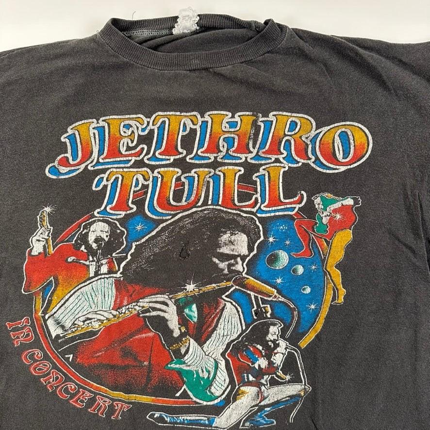 Vintage 70s Jethro Tull Band Shirt Rare Design Black Unisex Shirt S-5XL WA0626 L