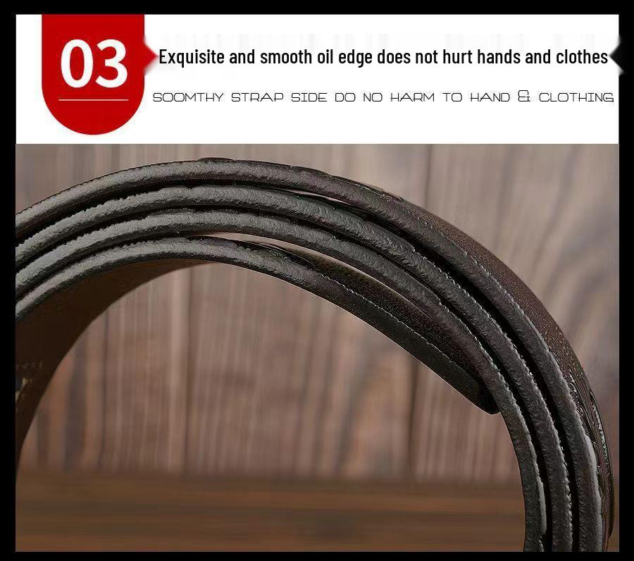 Retro Dragon Carved Pattern Automatic Buckle Leather Belt – Domineering Men's Fashion Accessory