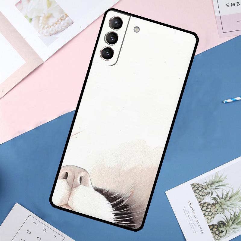 

Минималистичный чехол с кошками для Samsung Galaxy S24 Ultra S21 S22 S23 S25 Ultra S9 S10 Plus S20 FE S25 FE Задняя крышка Galaxy S24 FE