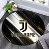 Custom Name Juventus2 Round Area Rug,Carpet Rug for Living Room Bedroom Sofa Playroom Decor,Non-slip Floor Mat