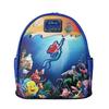 Kids Cartoon Villain Mini Backpack Floral Print Cute Small Rucksack Student School Bag