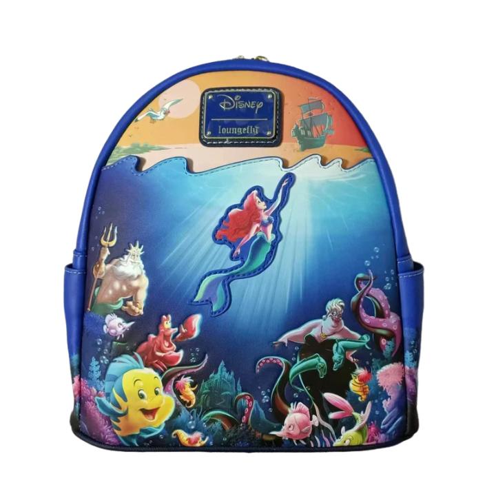 Kids Cartoon Villain Mini Backpack Floral Print Cute Small Rucksack Student School Bag