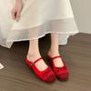 Ballet Half Slippers Spring and Summer New Bow Fashion Flat Casual Bag Head Slippers Women