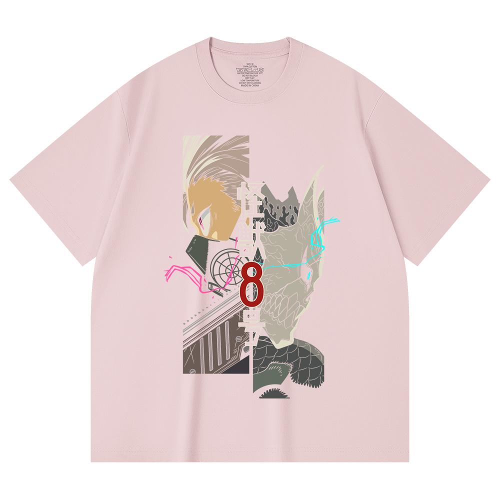 230 Gsm 100% Cotton Kaiju No 8 V17 Print Unisex Heavy Cotton T Shirt