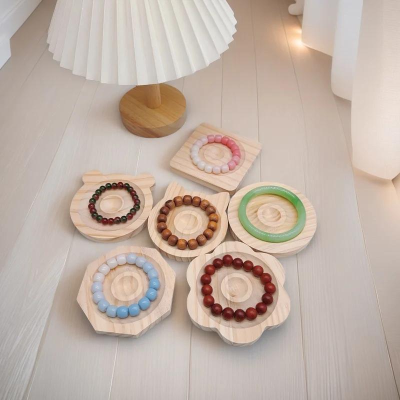 DIY Wooden Beading Design Board Suitable For Jewelry Making Bracelets Necklace Craft Tray Practical Display Bangle Handmade Tool