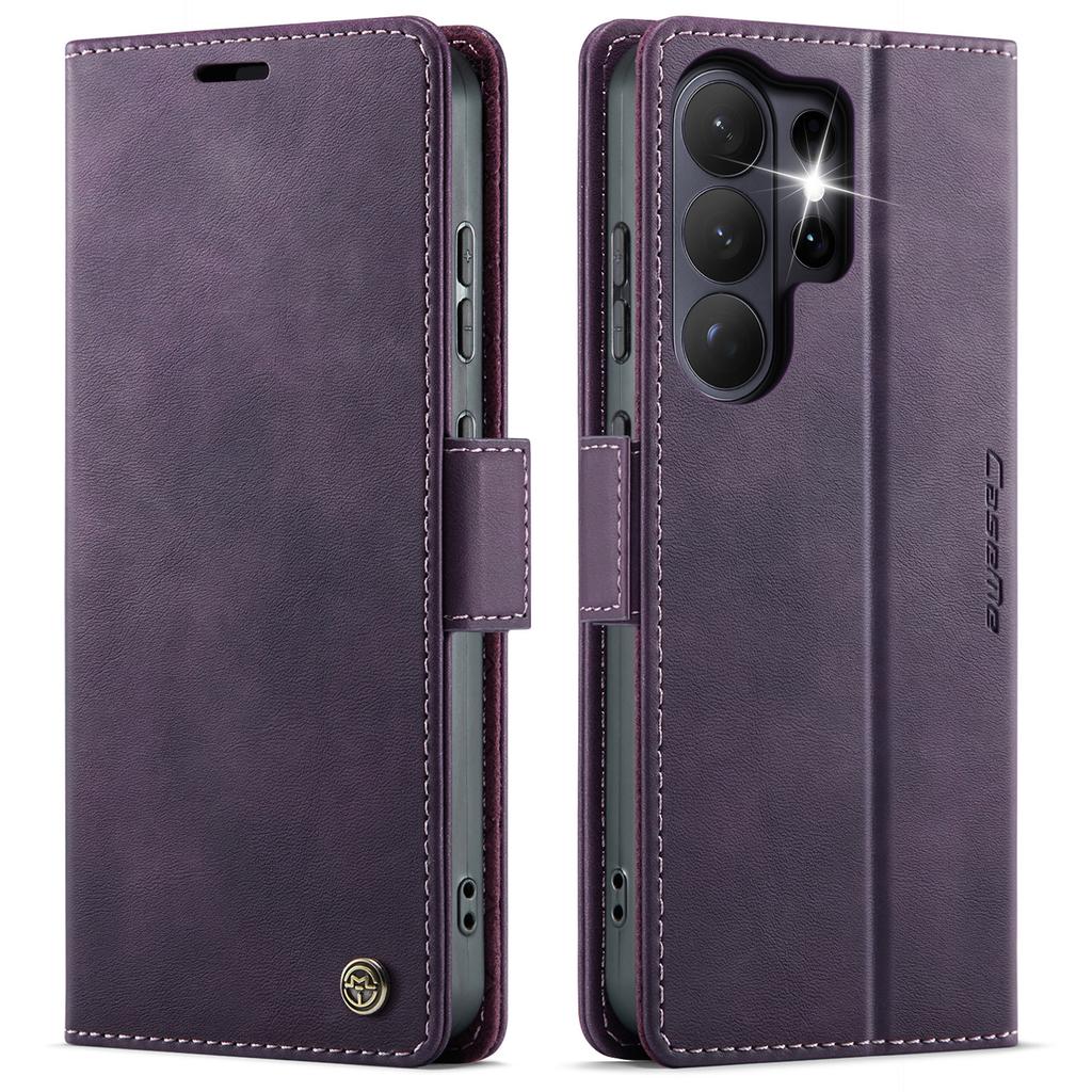 CaseMe Retro Magnetic PU Leather Wallet Phone Case For Samsung Galaxy S26/S26 Plus/S26 Ultra Shockproof Card Holder Pocket Cover