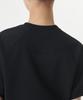 MUSINSA STANDARD WOMAN Women'S Double Knit Short Sleeve Sweatshirt [Black]
