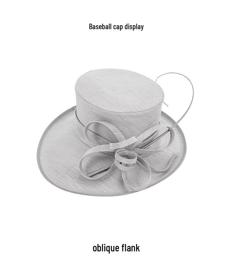 Elegant Retro European & American Wide-Brim Sun Hat for Women - Spring/Summer Beach & Banquet Style