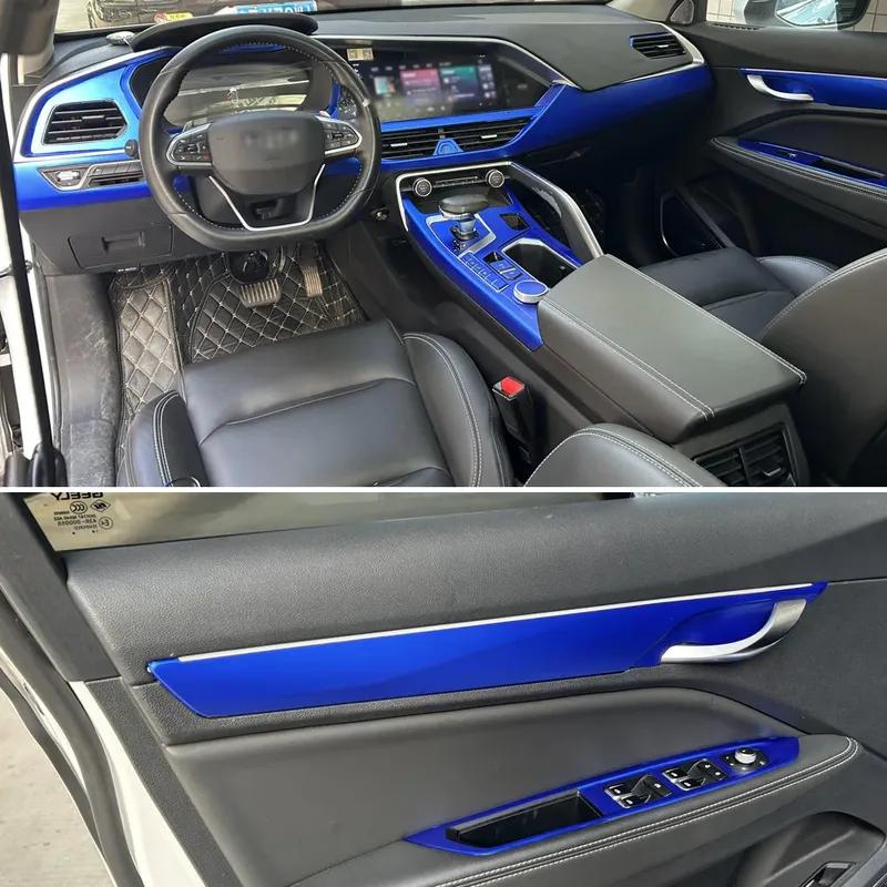 Carbon Fiber For Geely Tugella FY11 - Car Film Interior Sticker Center Console Gear Dashboard Air Door Handle Lift Panel