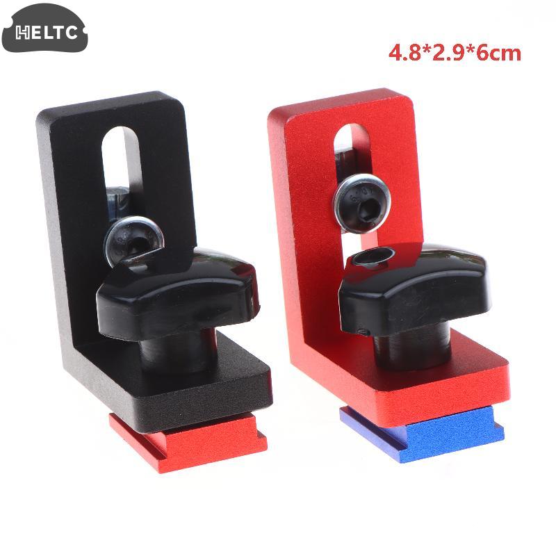 Aluminum Alloy T Track Clamp Hold Down Clamp for 30mm Woodworking Guide Rail Quick Release for Carpenter Bench DIY Projects