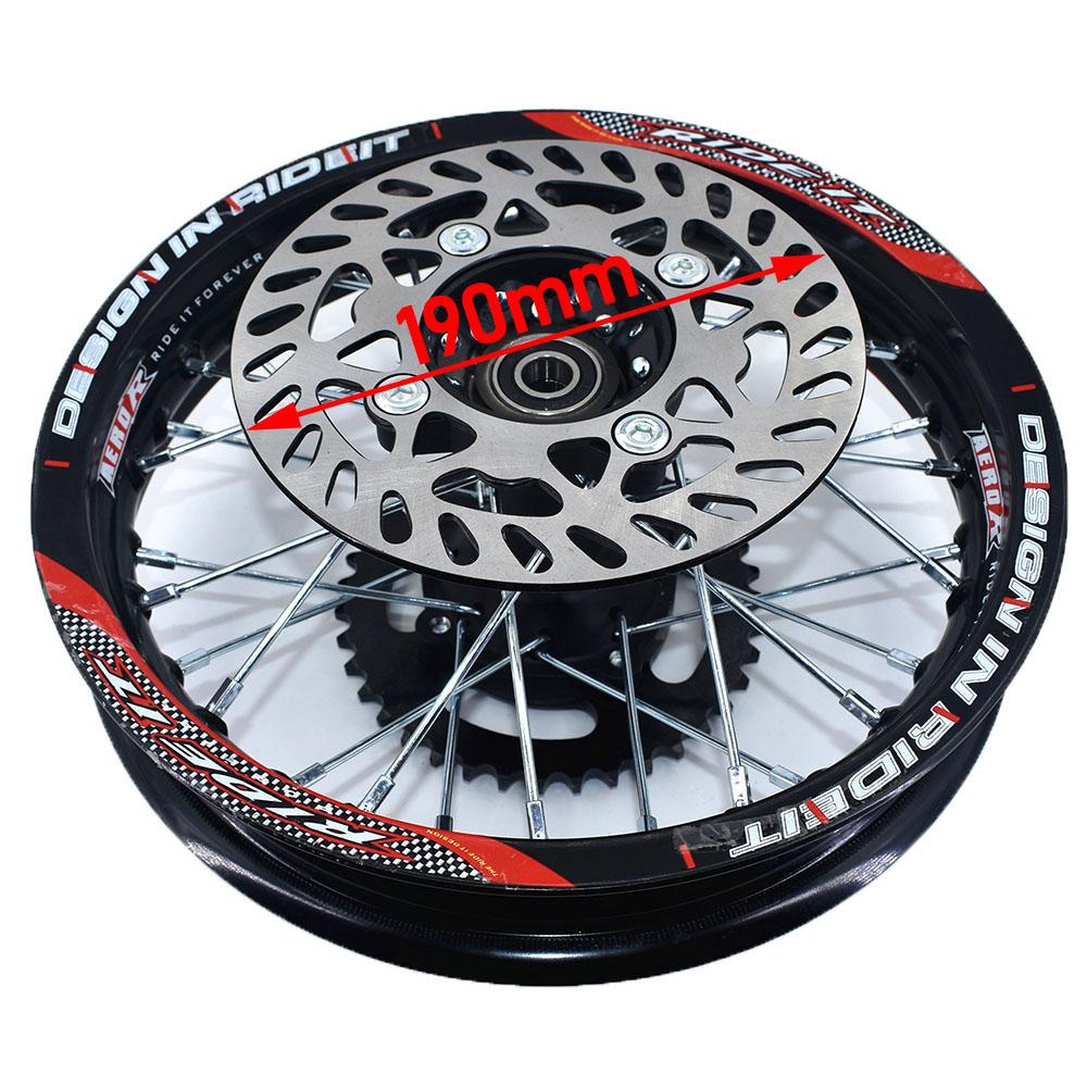 Aluminum Alloy Wheel Front 1.40-14 Inch Rear 1.85-12 Inch Rims Sprocket Disc Brake For KLX CRF Kayo BSE Dirt Pit Bike Motorcycle