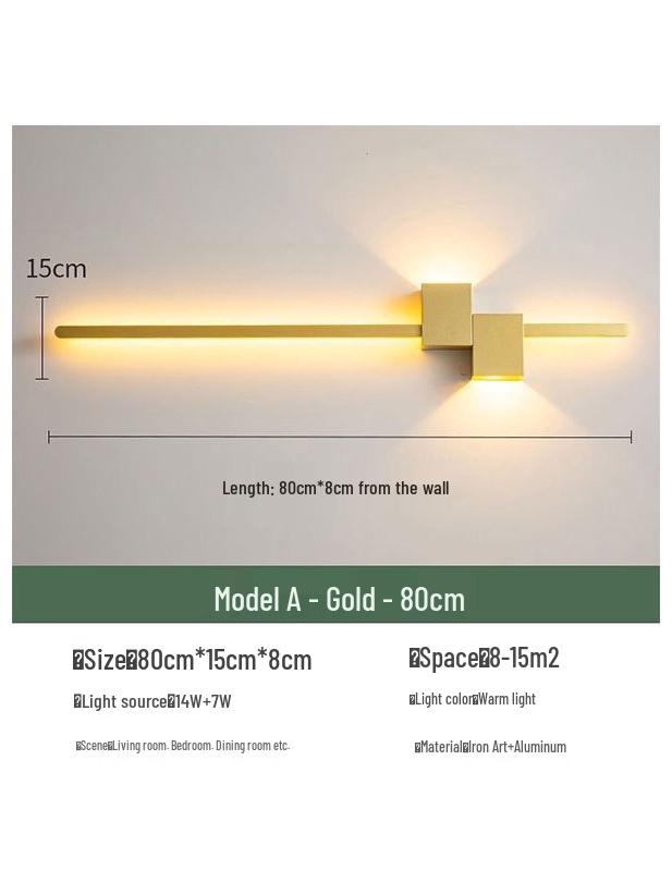 Nordic Minimalist Wall Lamp - Modern Bedroom and Living Room Accent Light
