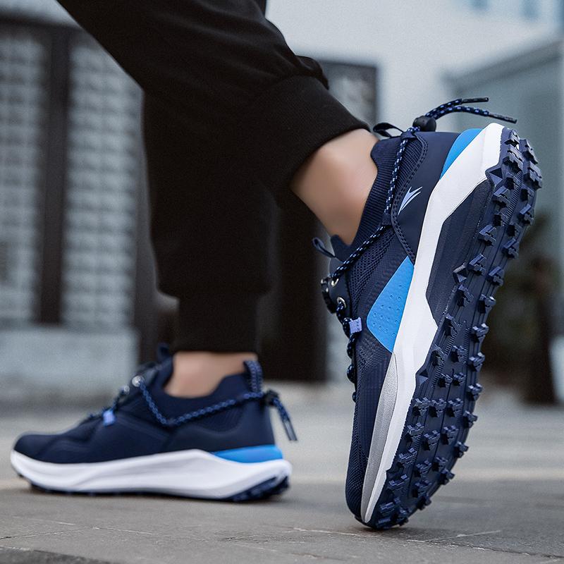 New Version Low Cut Sports Men's Shoes Breathable Cushioned Casual Running Lightweight Rebound Trendy Outdoor Running Shoes