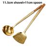 big long pure copper spatula shovel chef cooking cocina utensilios blade Kitchen Utensil Wooden Handle Turner Soup Spoon wok
