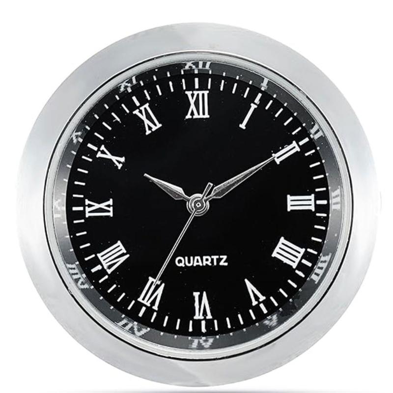 Elegantes kleines Metalluhrwerk mit römischen Ziffern, Miniaturuhr zum Einsetzen für Bastelarbeiten und Ersatz