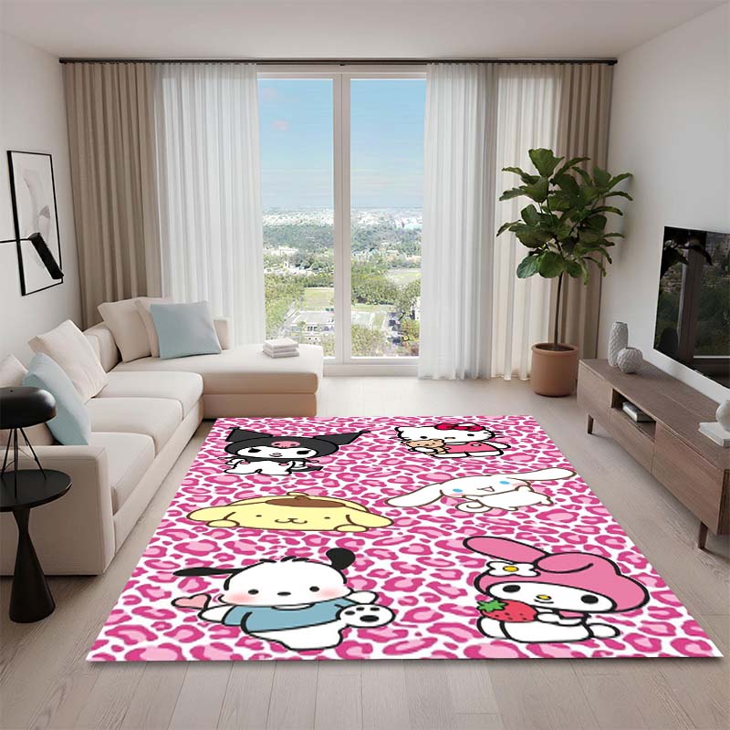 1PCCinnamoroll Cartoon Rug, Suitable for Bedrooms, Living Rooms, Sofas, Doormats, and Children's Non-slip Floor Mats.