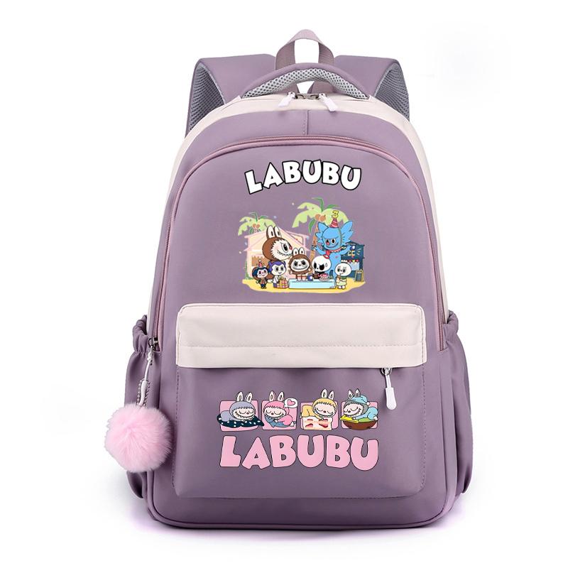 Cute Cartoon Printed Backpack Student Kid Schoolbag Women Large Capacity Waterproof Bookbag Kid Birthday Gift Travel Bag