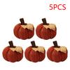 1-5PCS Small Pumpkins Home Decor Knit Knitted Pumpkin Reusable Seasonal Charm Cozy Warm Decorative Ornaments Crochet Pumpkins