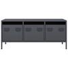 Vidaxl Szafka Rtv, Antracyt, 101,5X39X43,5 Cm, Stal Walcowana Na Zimno