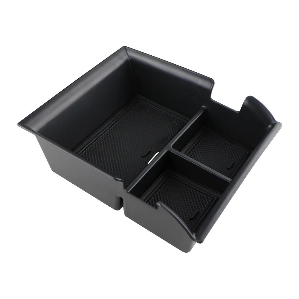 Center Console Armrest Storage Box For Byd Atto 3 - Layered Organizer Tray With Anti-Slip Mat Car Interior Accessory