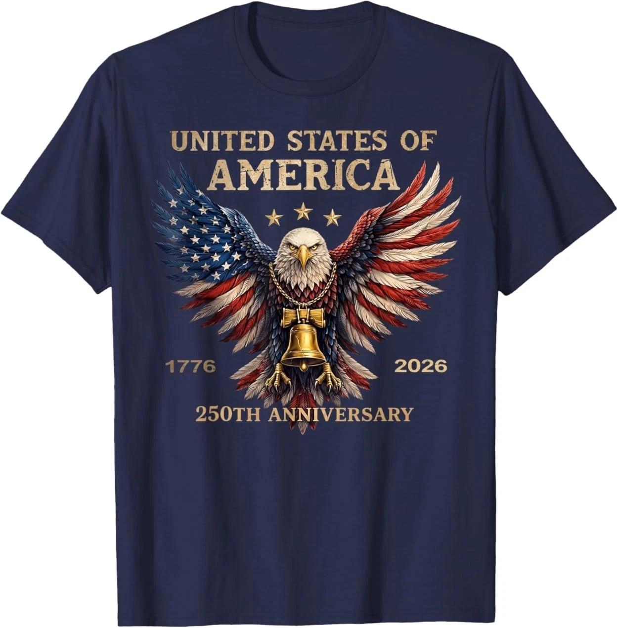 Retro 250th Anniversary The United States of America T-Shirt S