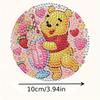 8pc/sets Little Bear's Dessert Diamond Painting Coasters DIY Diamond Art Coasters 5D Full Drill Diamond Coasters Acrylic Round Cup