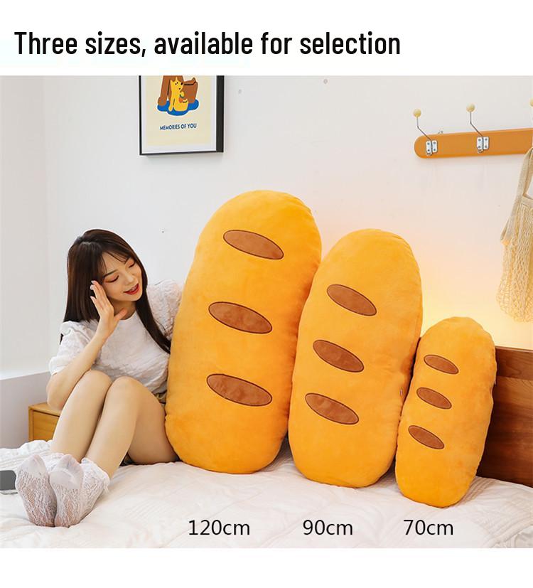Long Body Bread Simulation Plush Pillow Doll for Sleeping