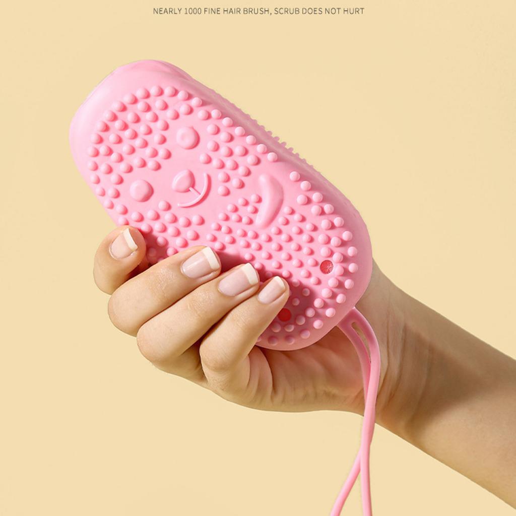 Soft Silicone Body Brush Scrubber Wash Bath Shower Exfoliating Skin Fit For Shampoo Massage Brush Cleaning Bathing Tool