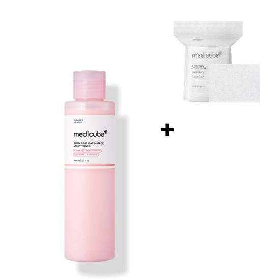 

MediCube PDRN Milky Toner Essence 150ml Hydrating & Skin Repair Toner + Skin Pack Cotton Pads Gift