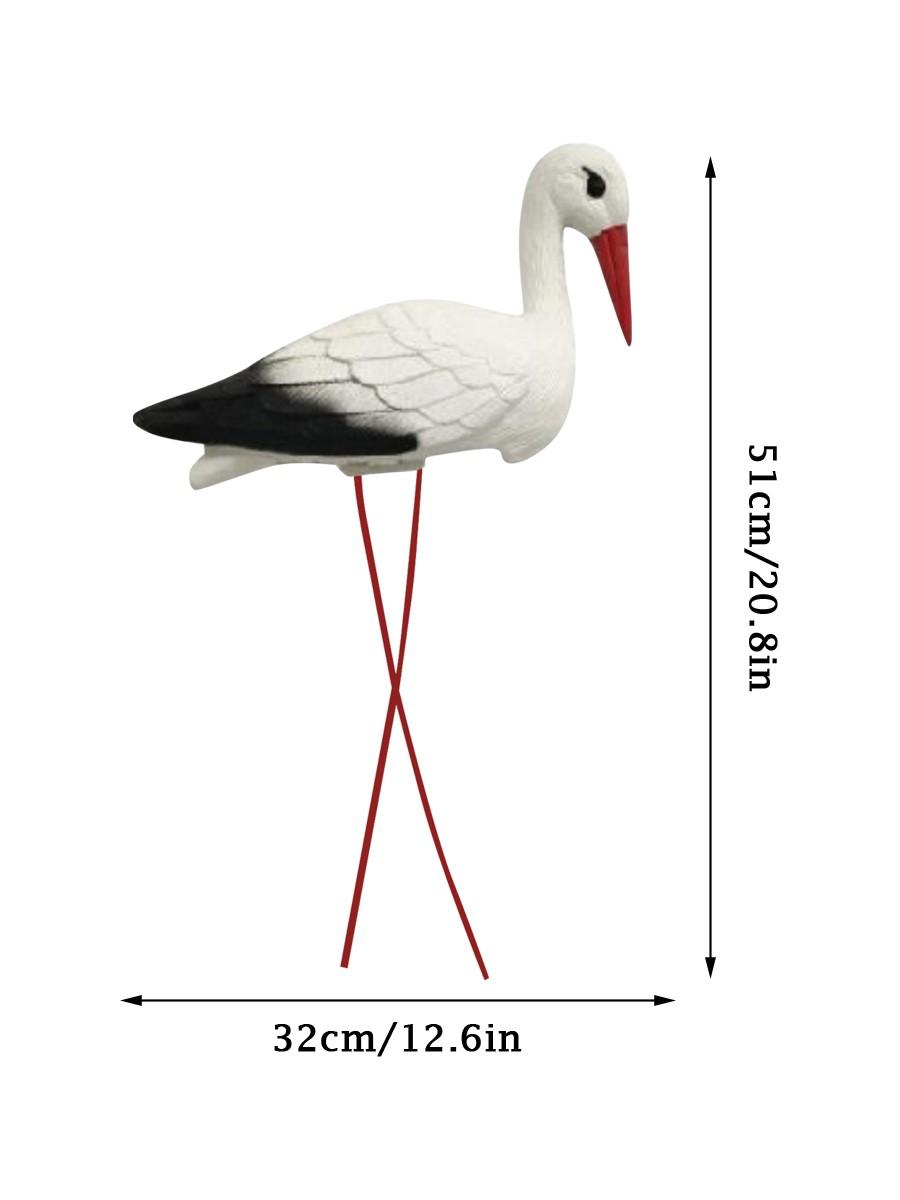 

Белый Журавль Садовое Украшение Имитация Маленького Альпинария Пруд Ландшафтный Дизайн Садовые Пластиковые Украшения Поделки One Size