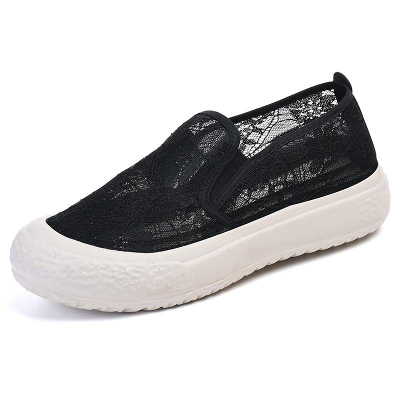 New Women's Shoes Platform Cloth Shoes Women's Casual Versatile Single Shoes Shallow Flat Shoes One Pedal Lazy Tide Shoes