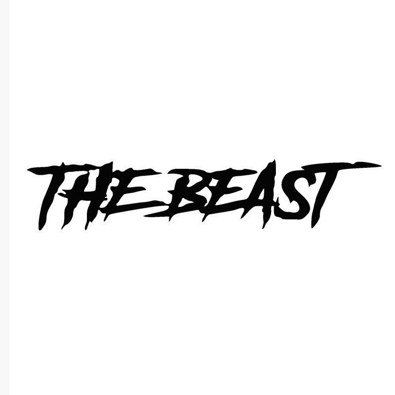 THE BEAST - Wild Beast personalized motorcycle decal for decorating the vehicle s body and window glass decals
