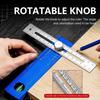 Adjustable Knob Scriber Marking Tools Aluminum Zinc Zinc Alloy Folding Measuring Ruler  Door Installation