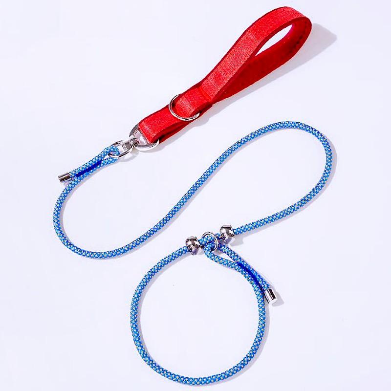 Dog Leash P Chain Dogs Leashes Adjustable Leash for Dog Walking Training P Chain Comfortable Handle Dogs Leashes Pet Supplies