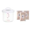 Kojiya Honten Yogurtia S (Tanika Electric) Glass Pot and 3-Pack of Dried Rice Koji
