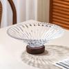 Large Capacity French Glass Berry Tray Decorative Dry Fruit Placed Tray  for Snacks Candy