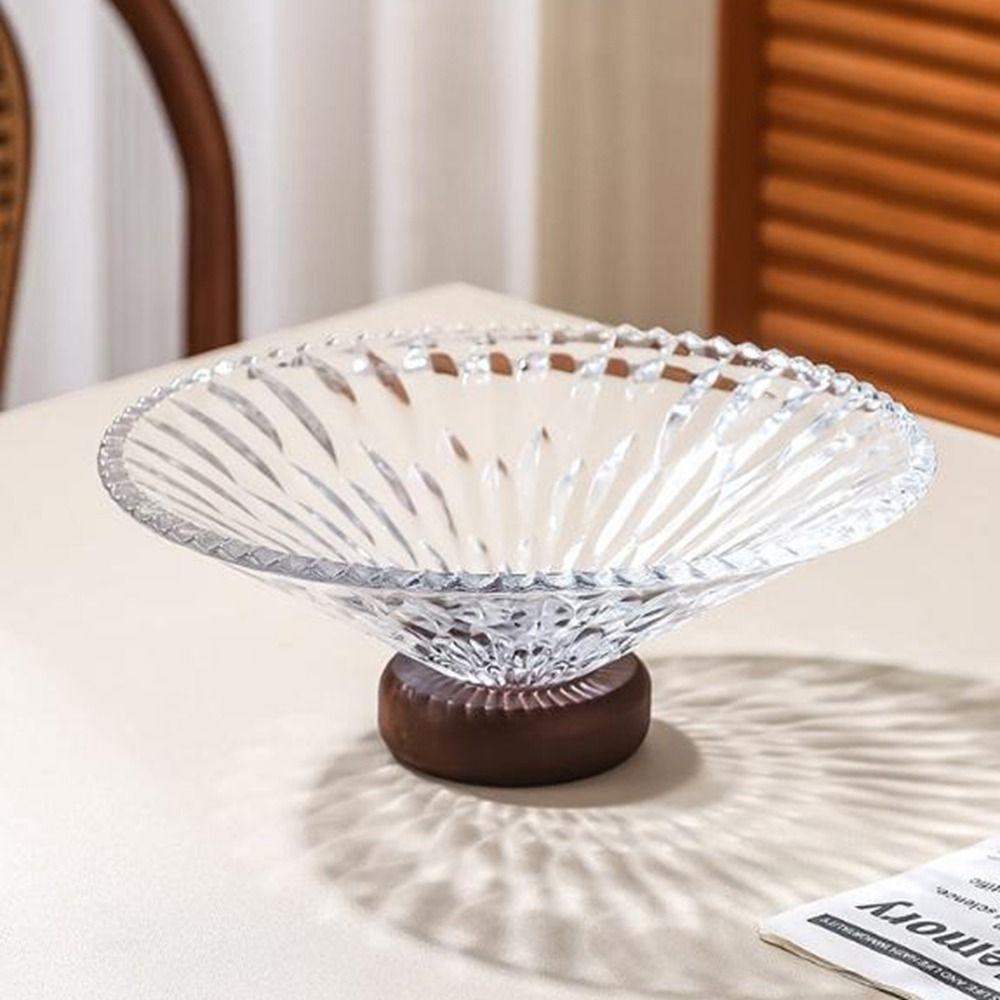 Large Capacity French Glass Berry Tray Decorative Dry Fruit Placed Tray  for Snacks Candy