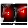 Cycling Safety Taillight with 5 Lighting Modes Watertight Rear Light Rechargeable Safety Warning LED Bicycles Tail Light