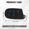 5 Buttons Car Key Fob Cover, Key Fob Case, Premium Soft Full Protection Keys Case Shell, Car Accessories 5 Button Silicone Remote Smart Protector