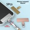 5Pcs Ultra-thin Phone Lanyard Connecter 360° Rotating Phone Patch Gasket  Phone Accessory