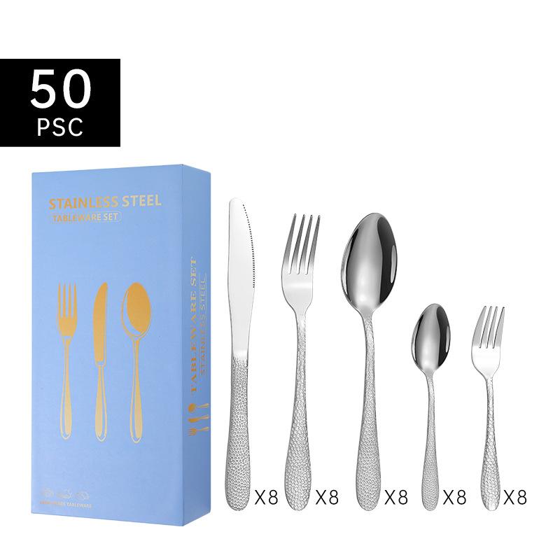 

Посуда из нержавеющей стали Water Cube, набор из 50 предметов, 5 основных предметов, подарочный набор на 10 человек