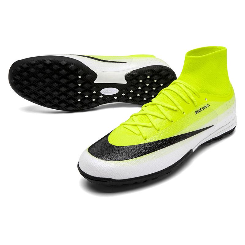 Cross-Border 17 High-Top Long Spikes TF Turf Football Training Shoes for Men, Women, and Children
