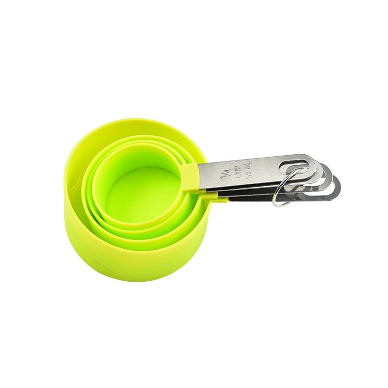 8-Piece Measuring Spoon and Cup Set with Stainless Steel Handles for Baking