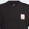 adidas Grafikdruck Lässiges Rundhals-T-Shirt Unisex Oberteile Schwarz HT3210
