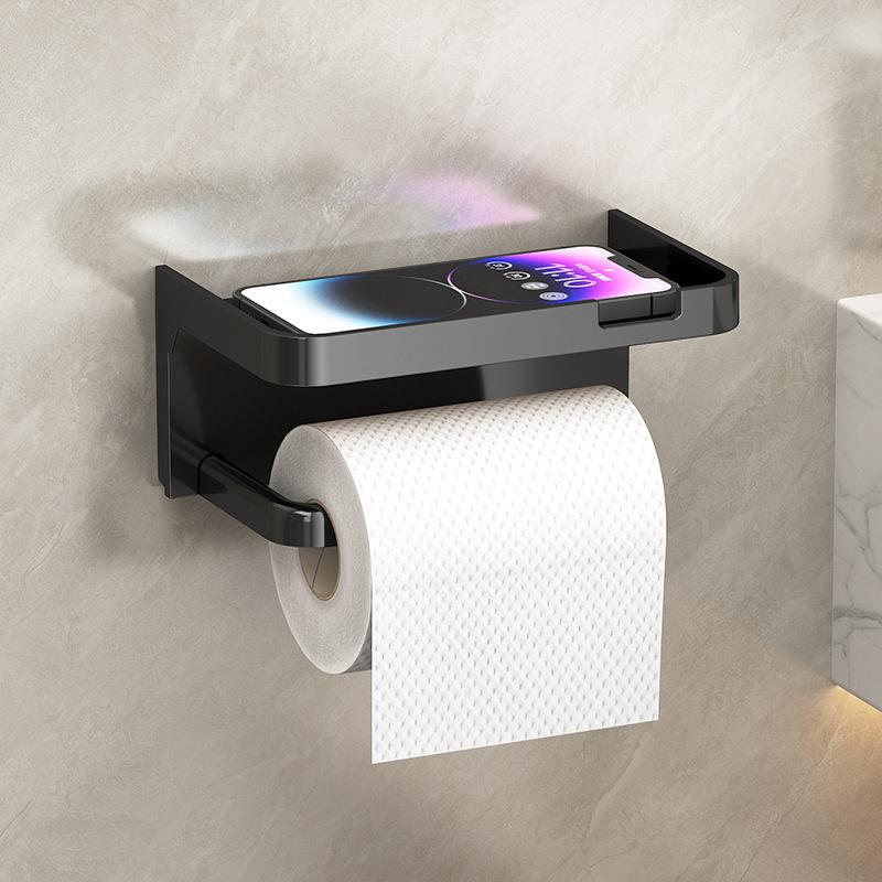 Toilet Paper Holder Plastic Storage Rack Kitchen Towel Placement Of Seasoning Bottles Bathroom Wall Roll Of Paper Phone Storage